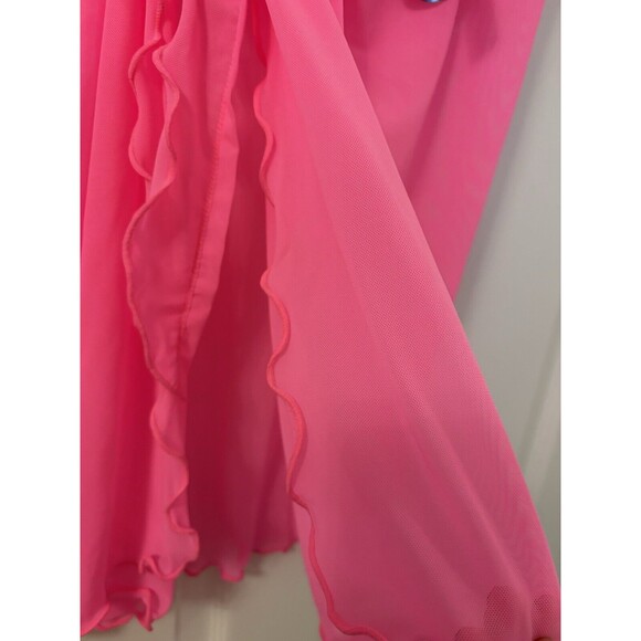 Decree Summer Daze Swim Adjustable Skirt Tie Wrap Full Coverage Electric Pink LG - Picture 9 of 15